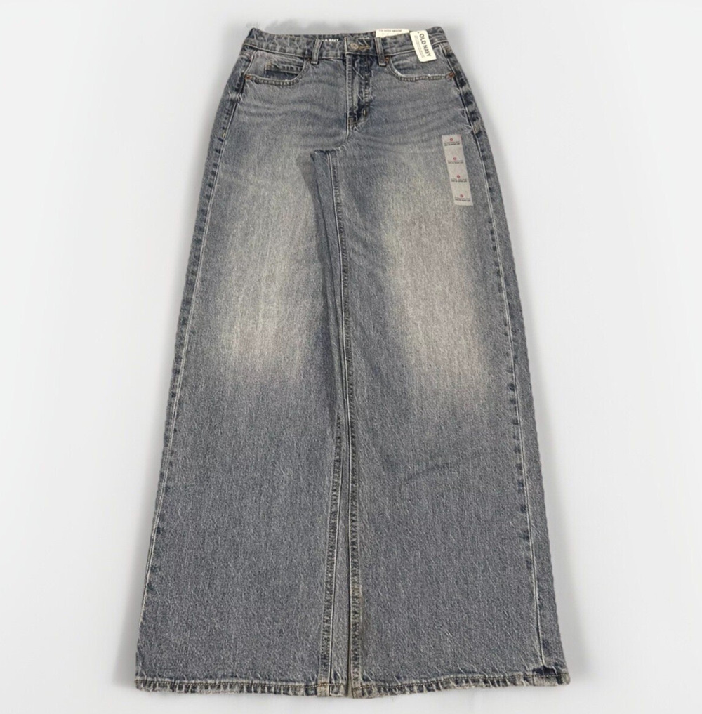 NWT Beyond Baggy Jeans Womens Sz 0 27x30 Hamilton Loose Relaxed Wide Leg